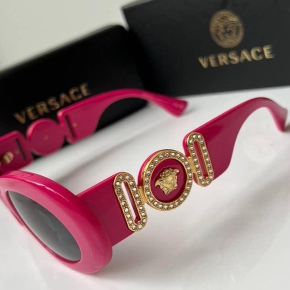 NWT Versace VE4426BU Fuxia Round 54mm Sunglasses main image 11